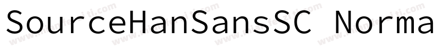 SourceHanSansSC Normal字体转换